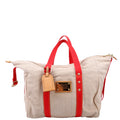 Antigua Sac Weekend Duffel Beige/Red