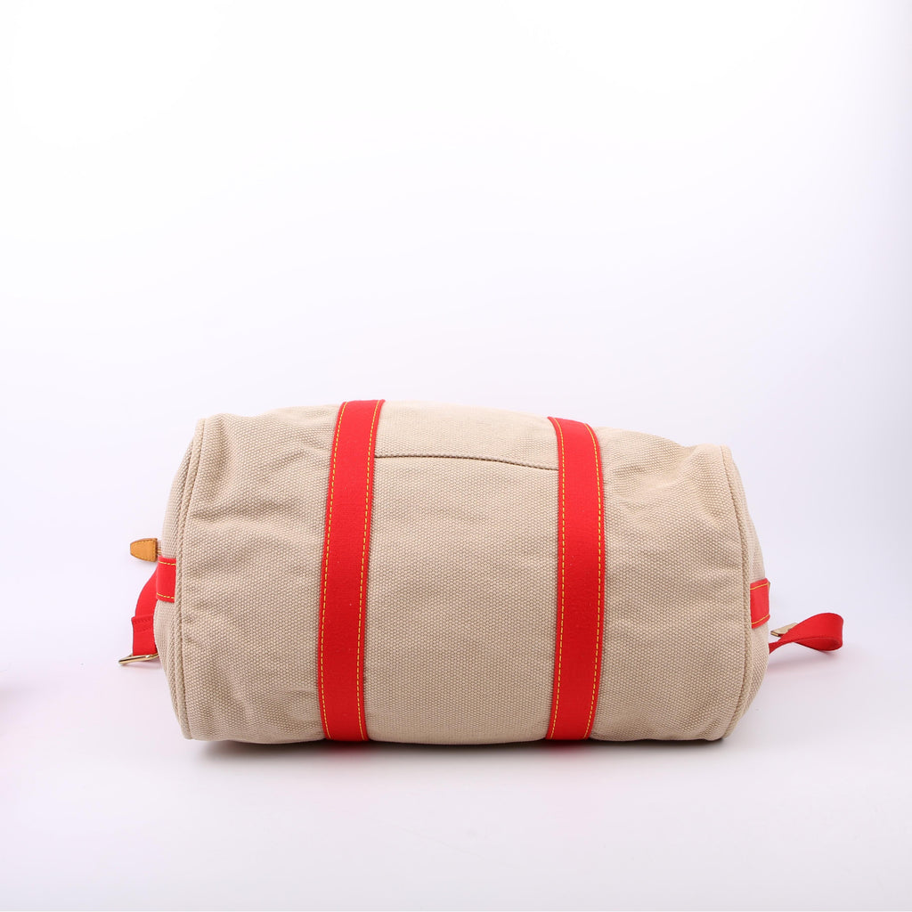 Antigua Sac Weekend Duffel Beige/Red