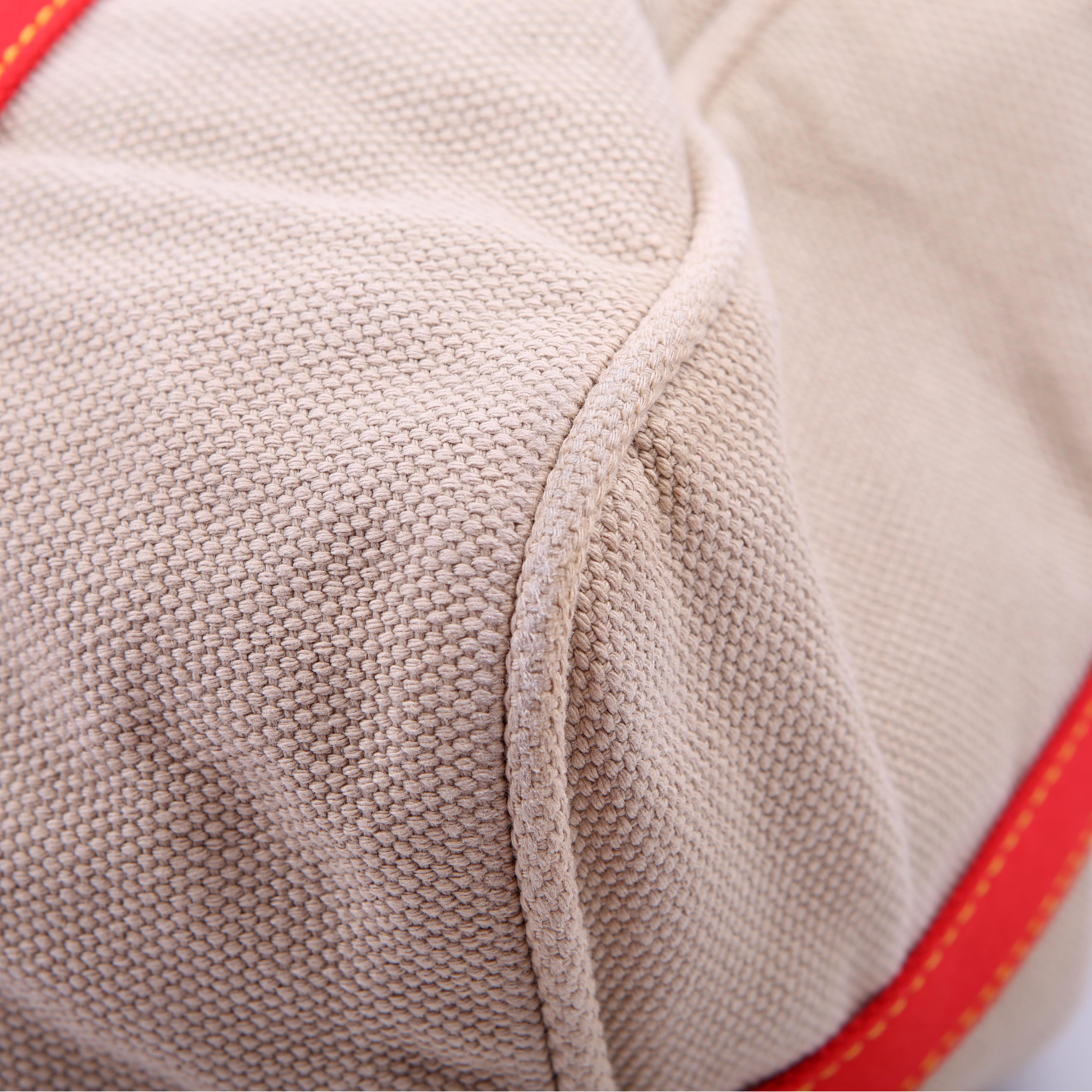 Antigua Sac Weekend Duffel Beige/Red