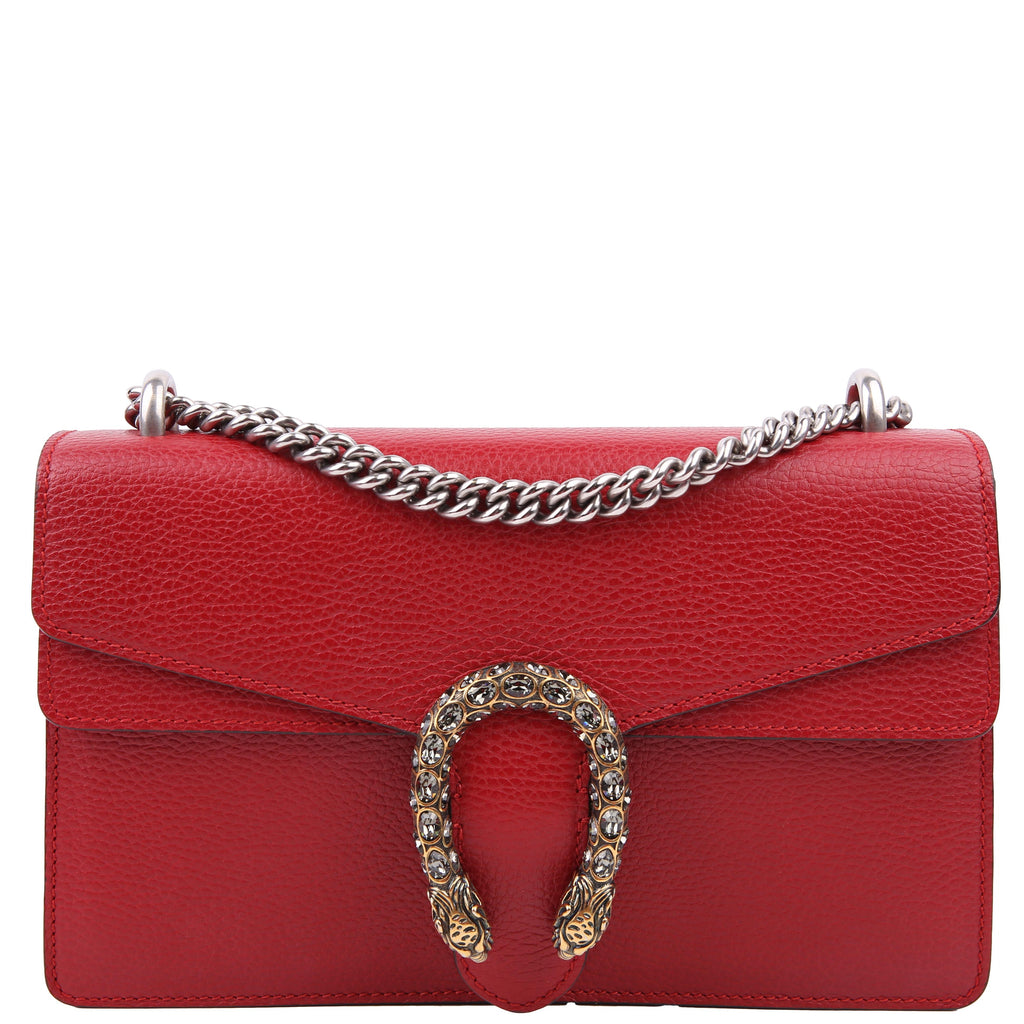 Gucci 400249 Dionysus Leather Shoulder Small Red