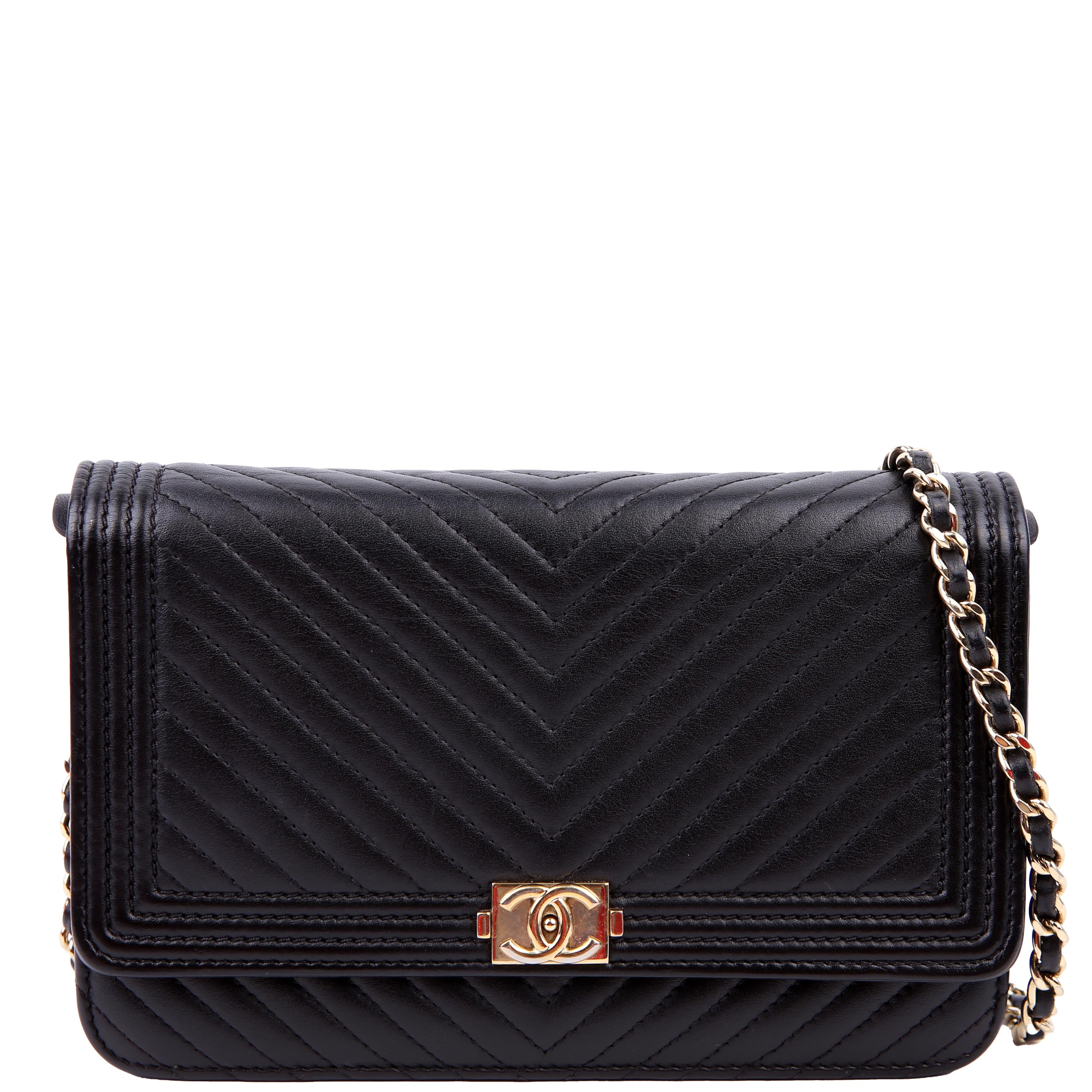 WOC Boy Chevron Lambskin Black