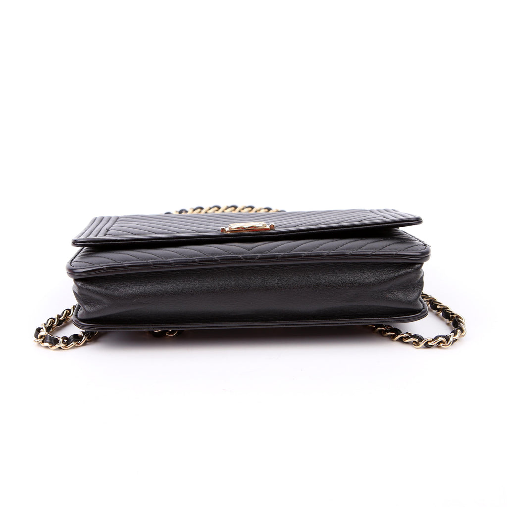 WOC Boy Chevron Lambskin Black