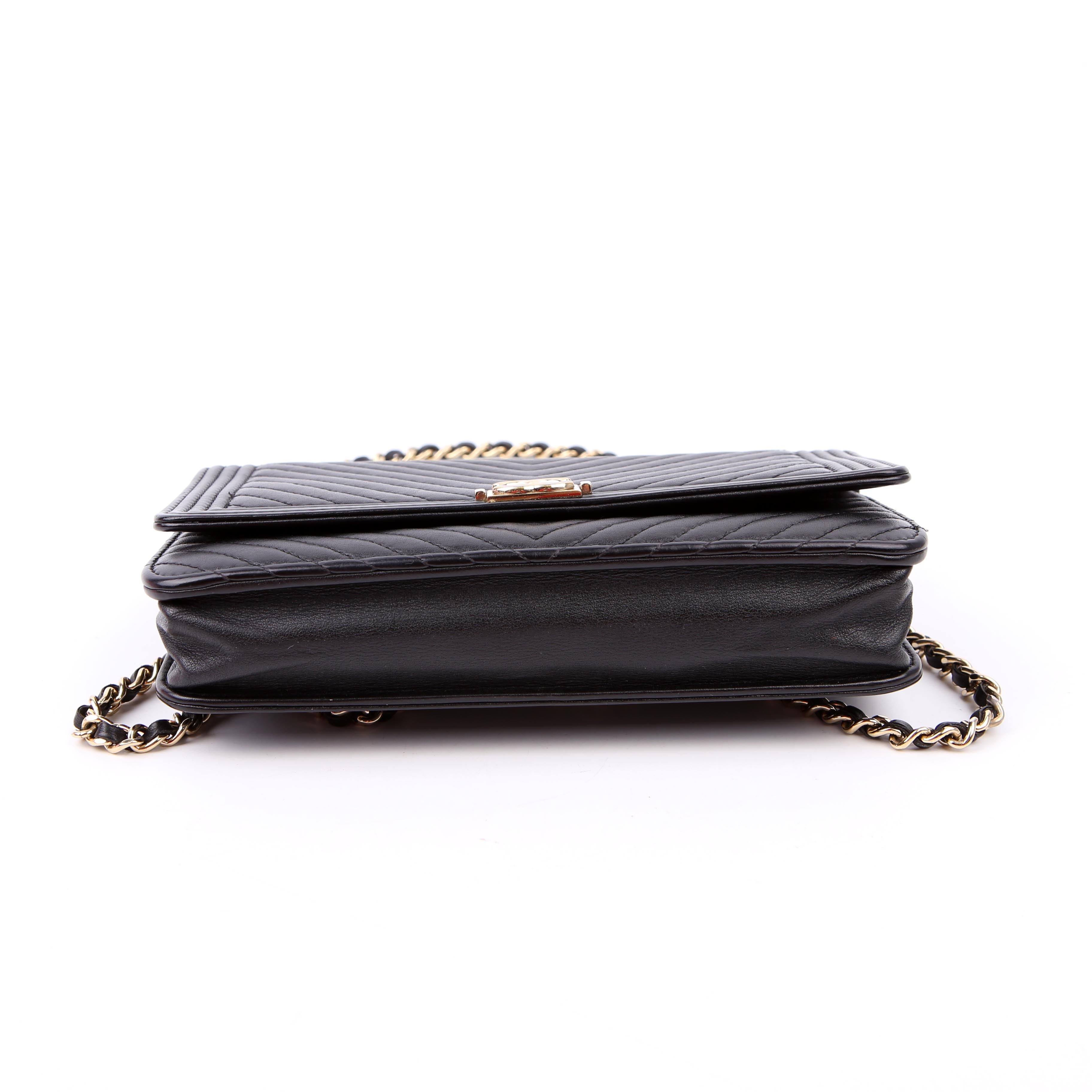 WOC Boy Chevron Lambskin Black