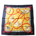 Charreada 90 Silk Scarf Navy/Multicolor