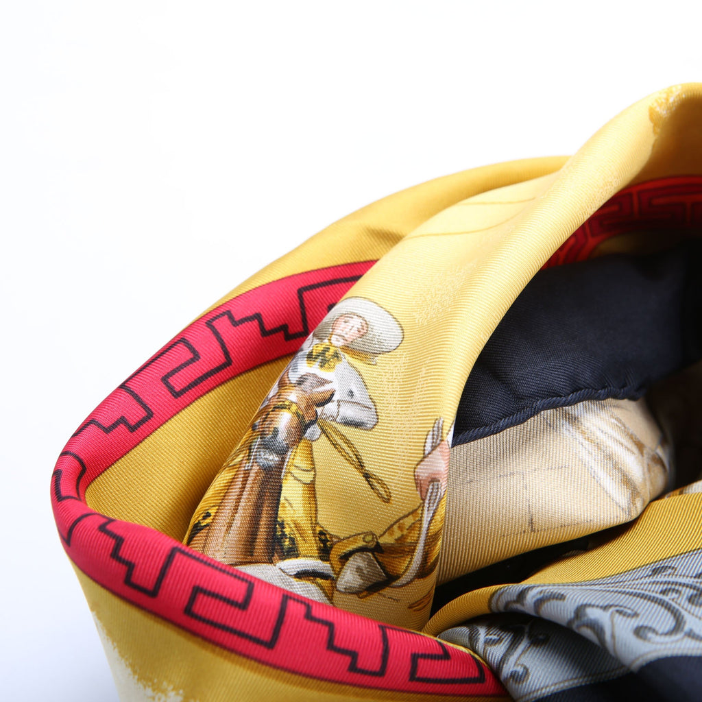 Charreada 90 Silk Scarf Navy/Multicolor