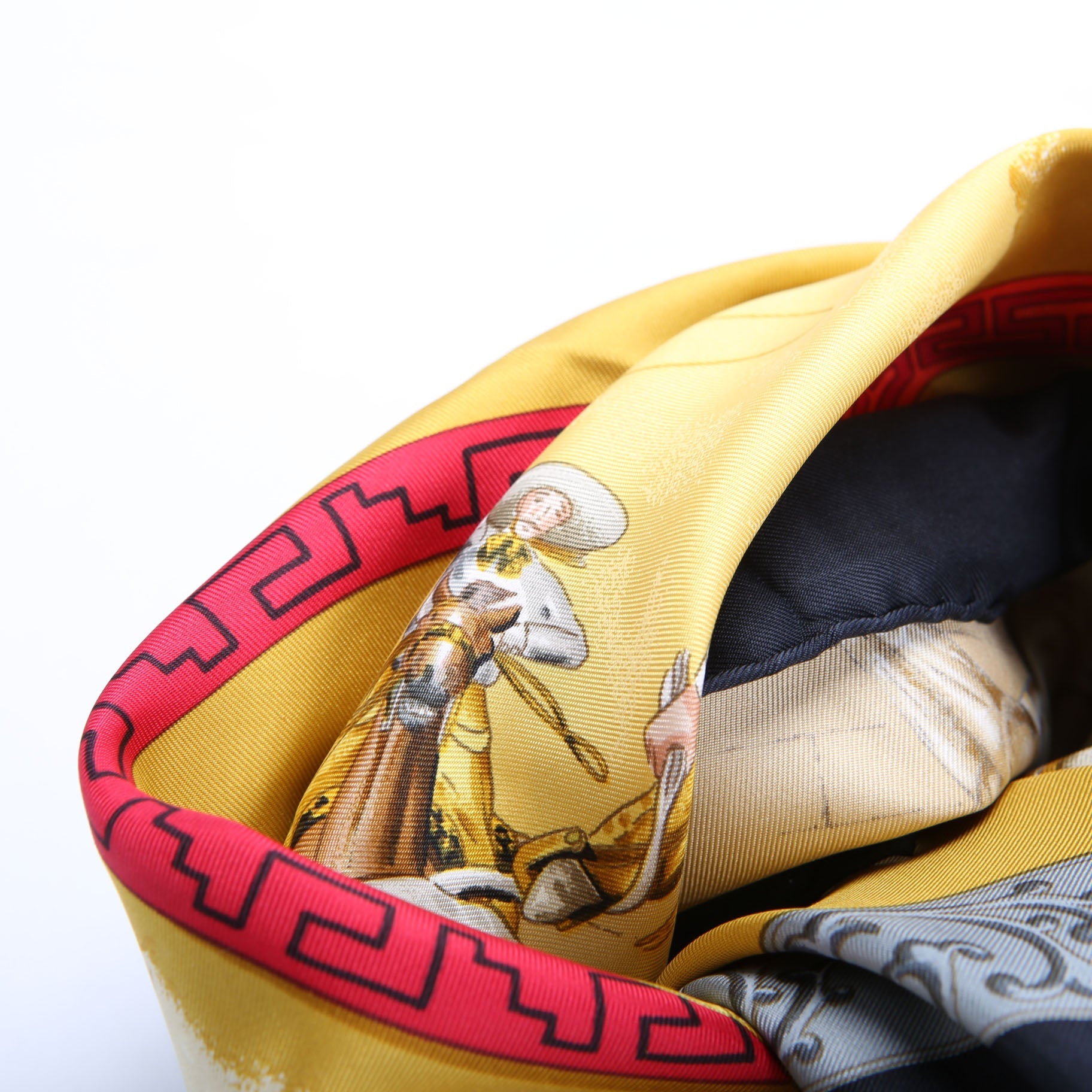 Charreada 90 Silk Scarf Navy/Multicolor