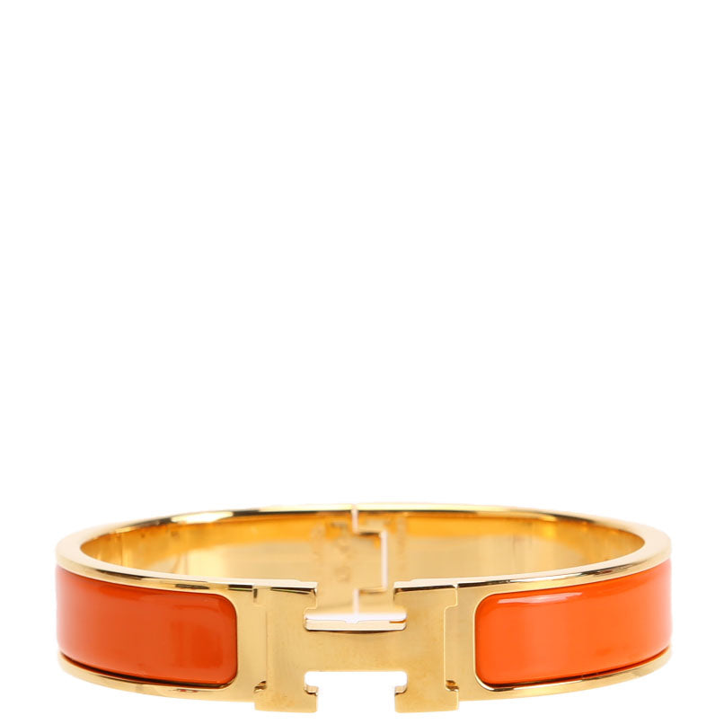 Clic Clac Narrow PM Bracelet Gold/Orange