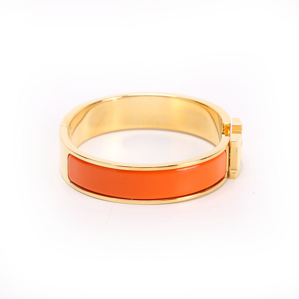 Clic Clac Narrow PM Bracelet Gold/Orange