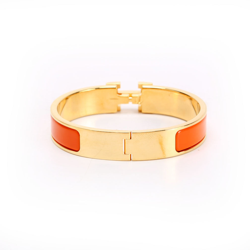 Clic Clac Narrow PM Bracelet Gold/Orange