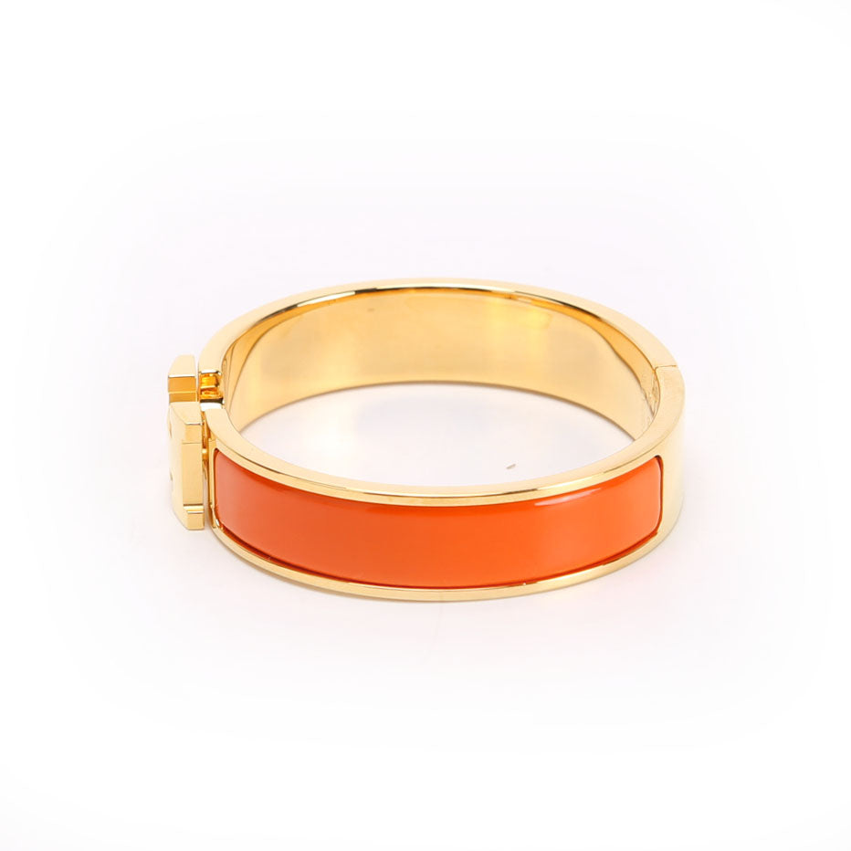 Clic Clac Narrow PM Bracelet Gold/Orange