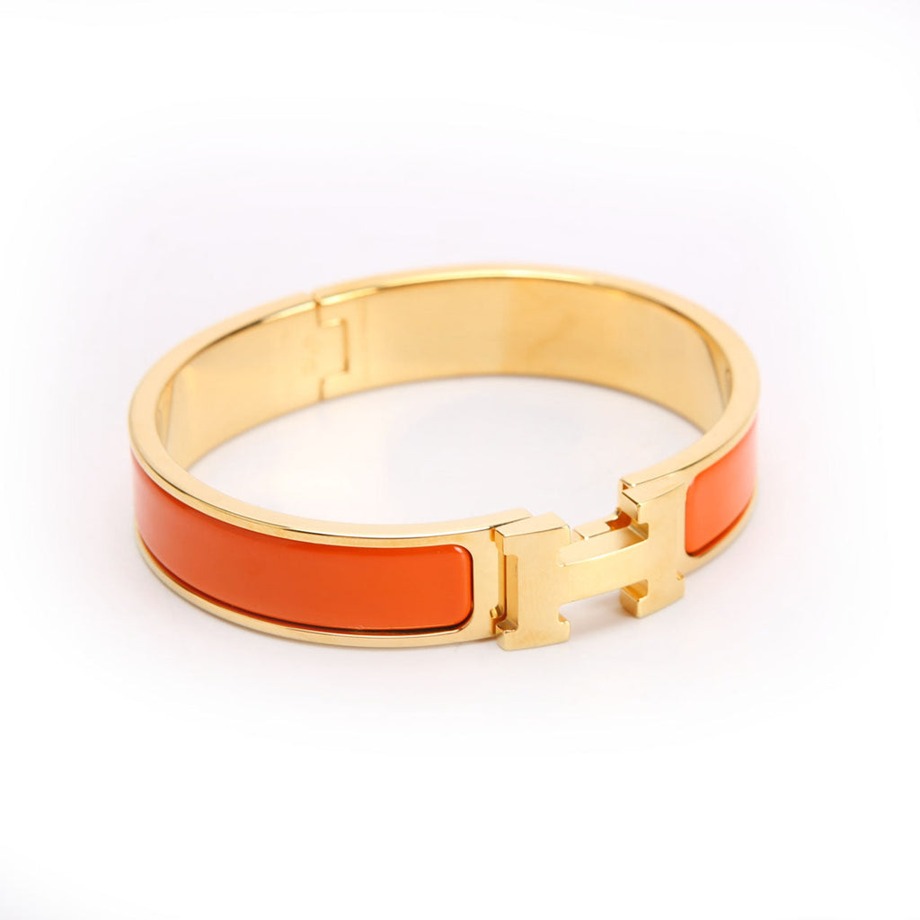 Clic Clac Narrow PM Bracelet Gold/Orange