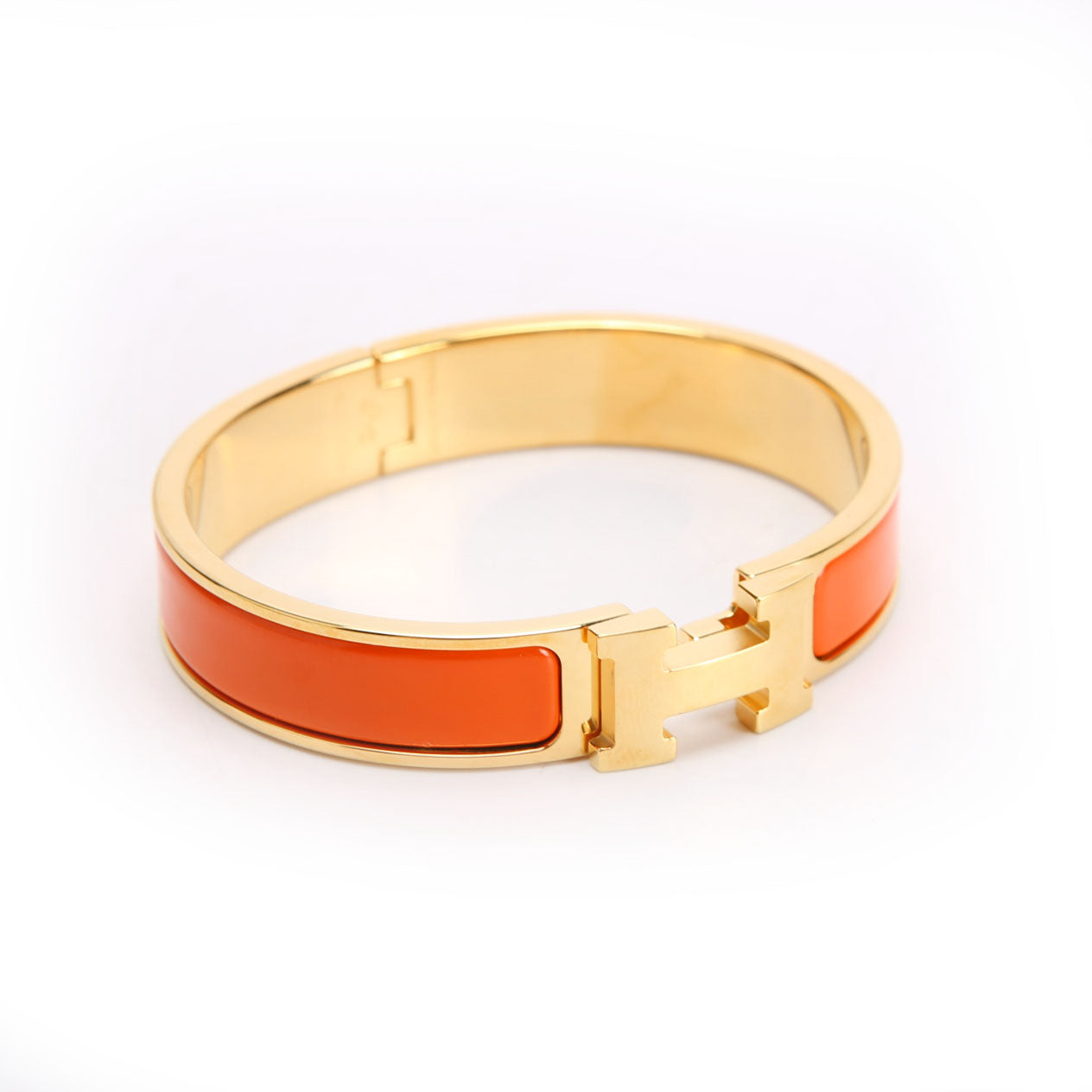 Clic Clac Narrow PM Bracelet Gold/Orange