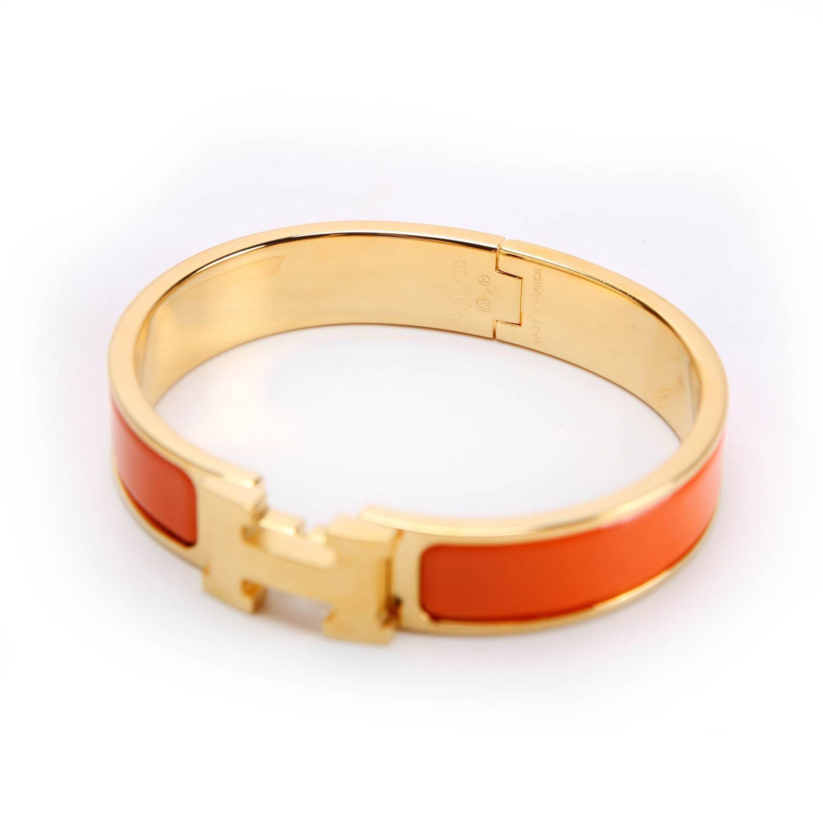 Clic Clac Narrow PM Bracelet Gold/Orange