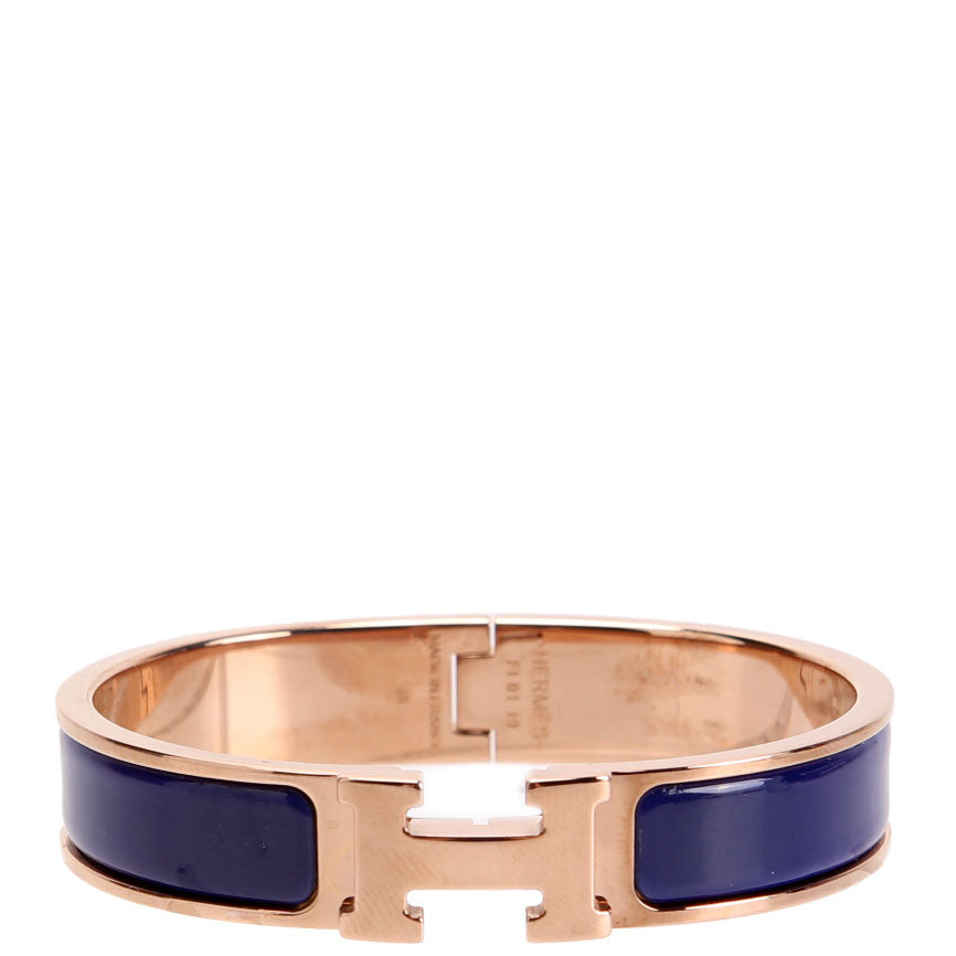 Clic Clac Narrow PM Bracelet Gold/Navy