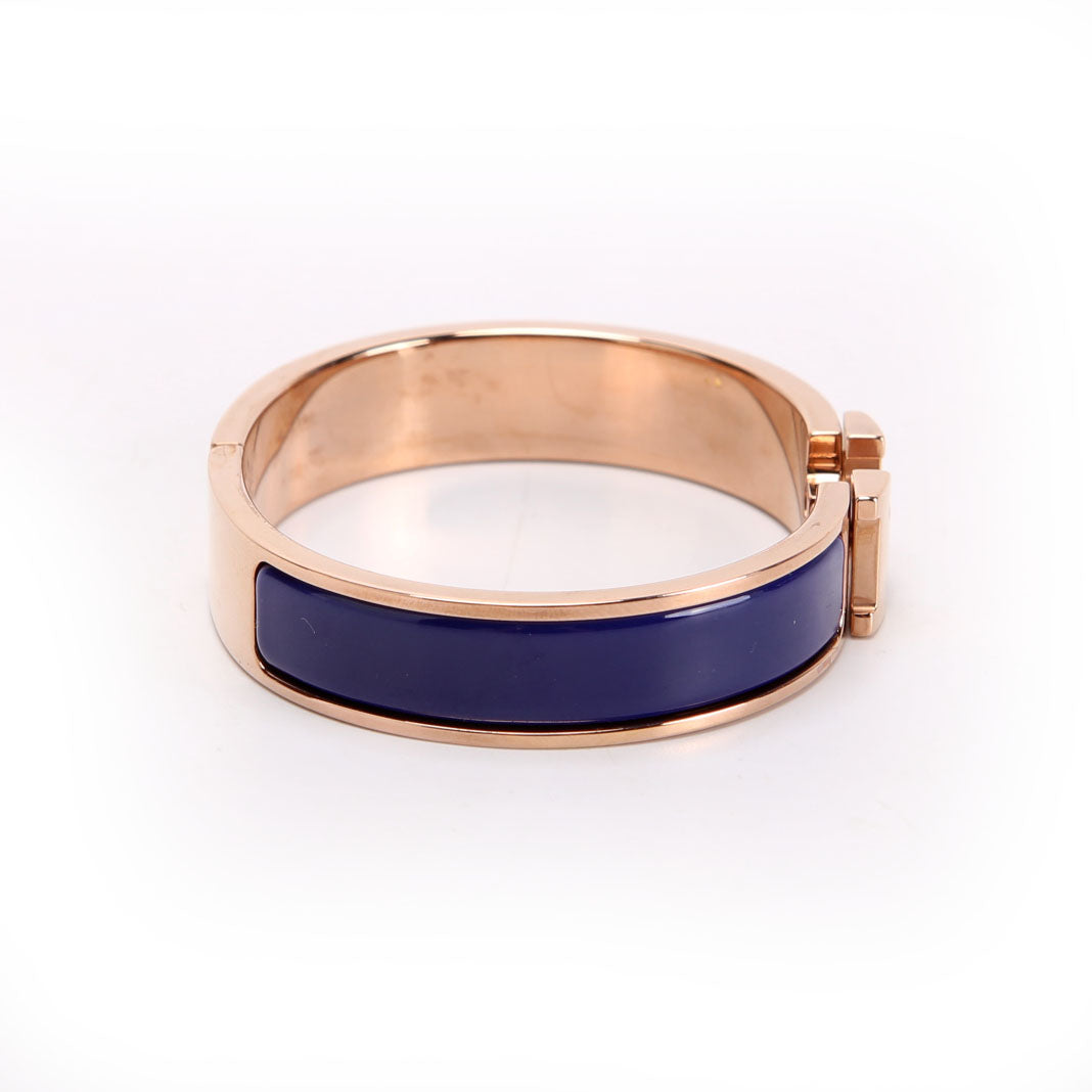 Clic Clac Narrow PM Bracelet Gold/Navy