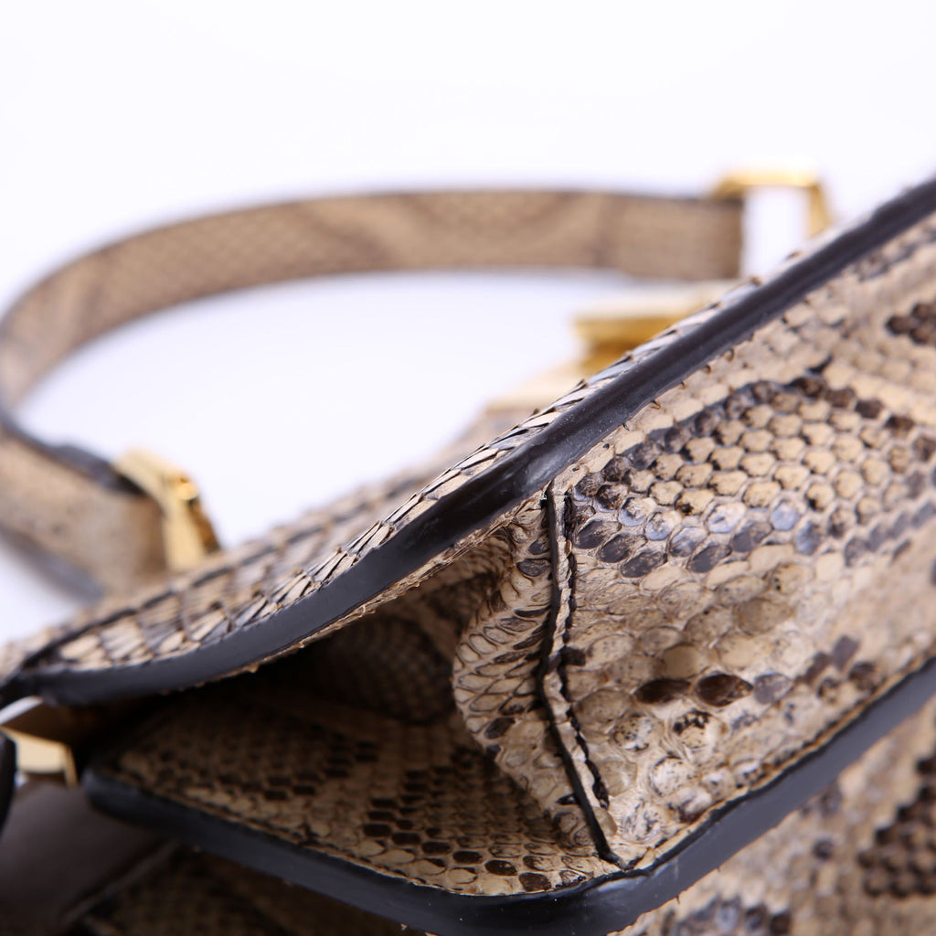 Fendi 8BN331 Peekaboo Iseeu Stretch Python Brown