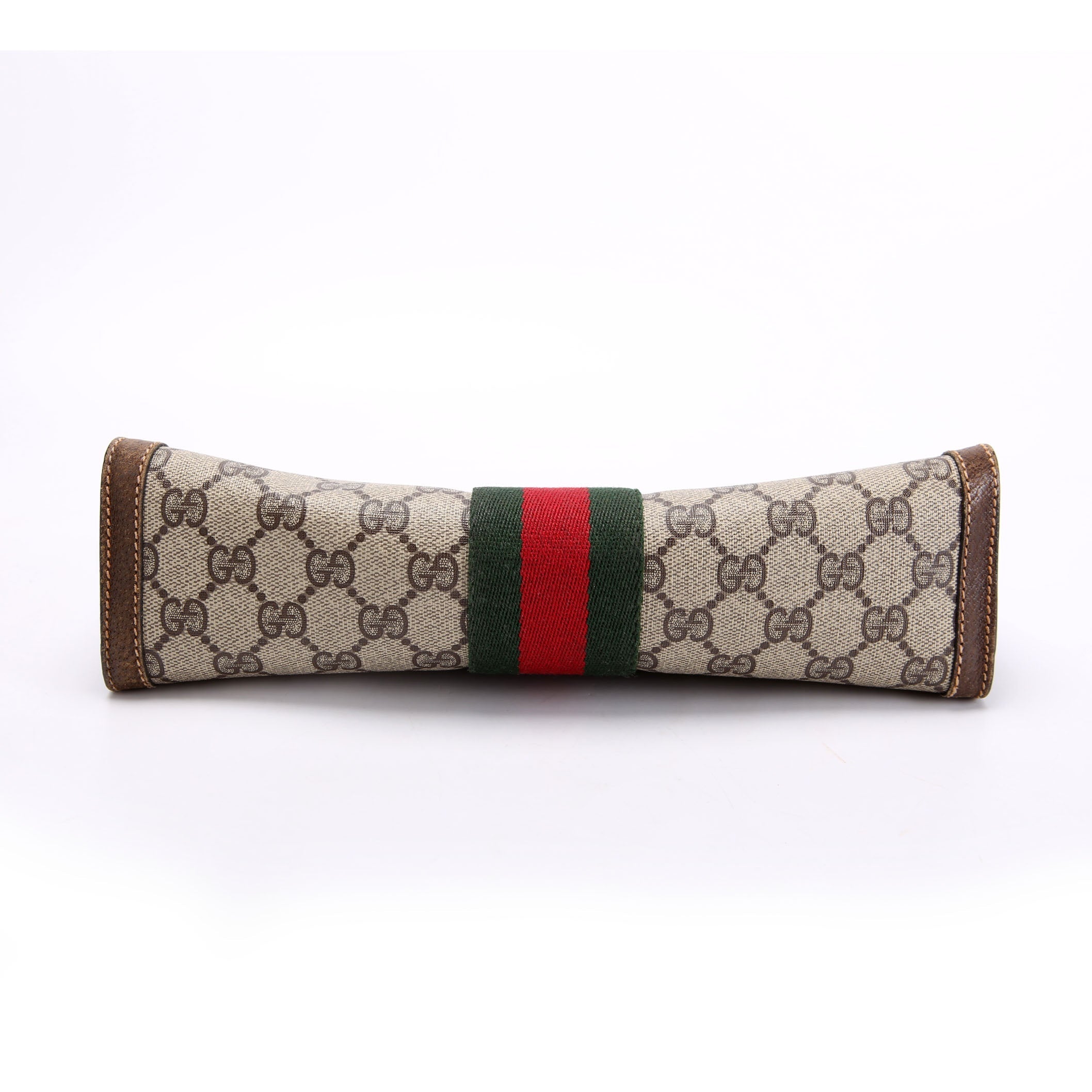 67.014.2125 FF Canvas Sherry Line Clutch Vintage Brown