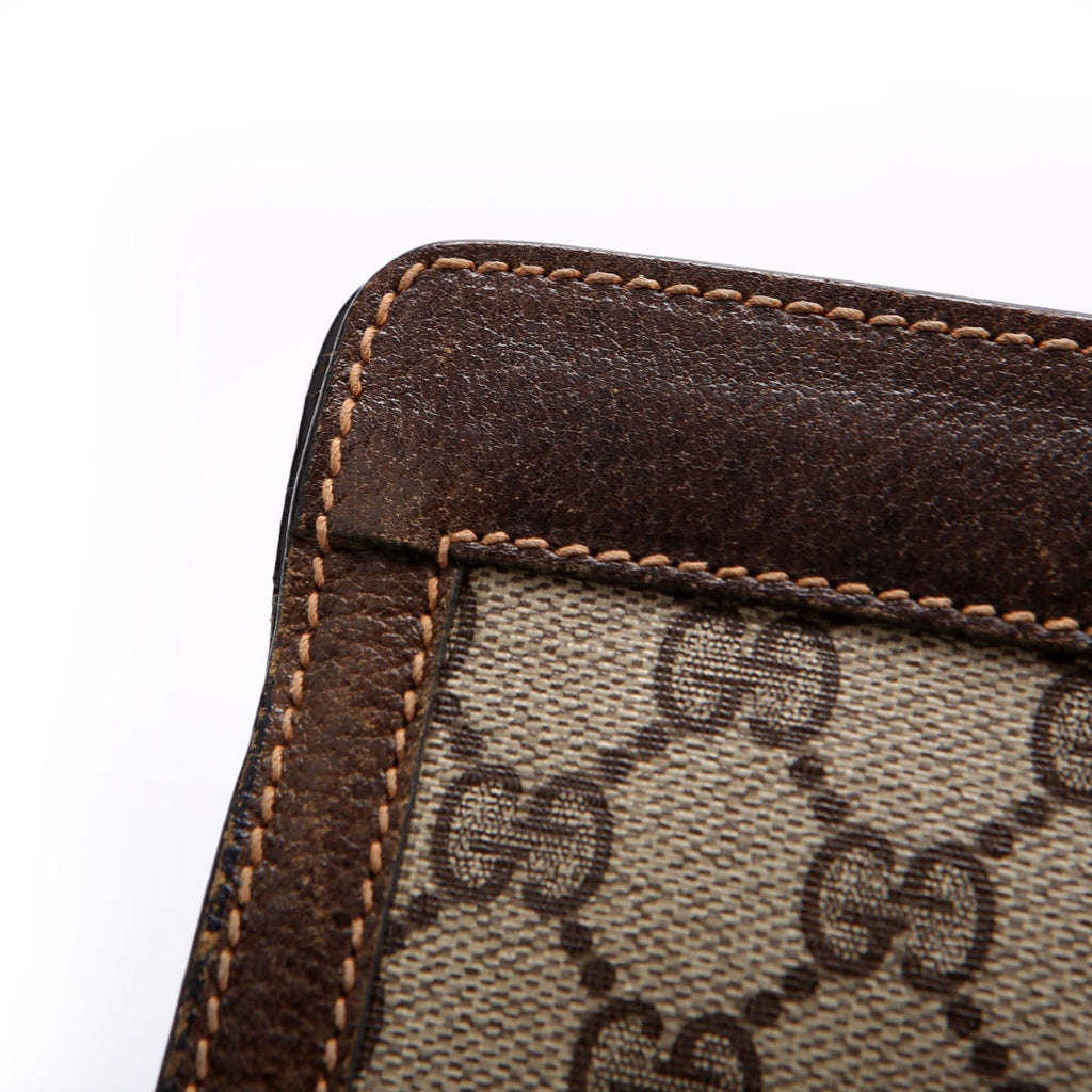 67.014.2125 FF Canvas Sherry Line Clutch Vintage Brown