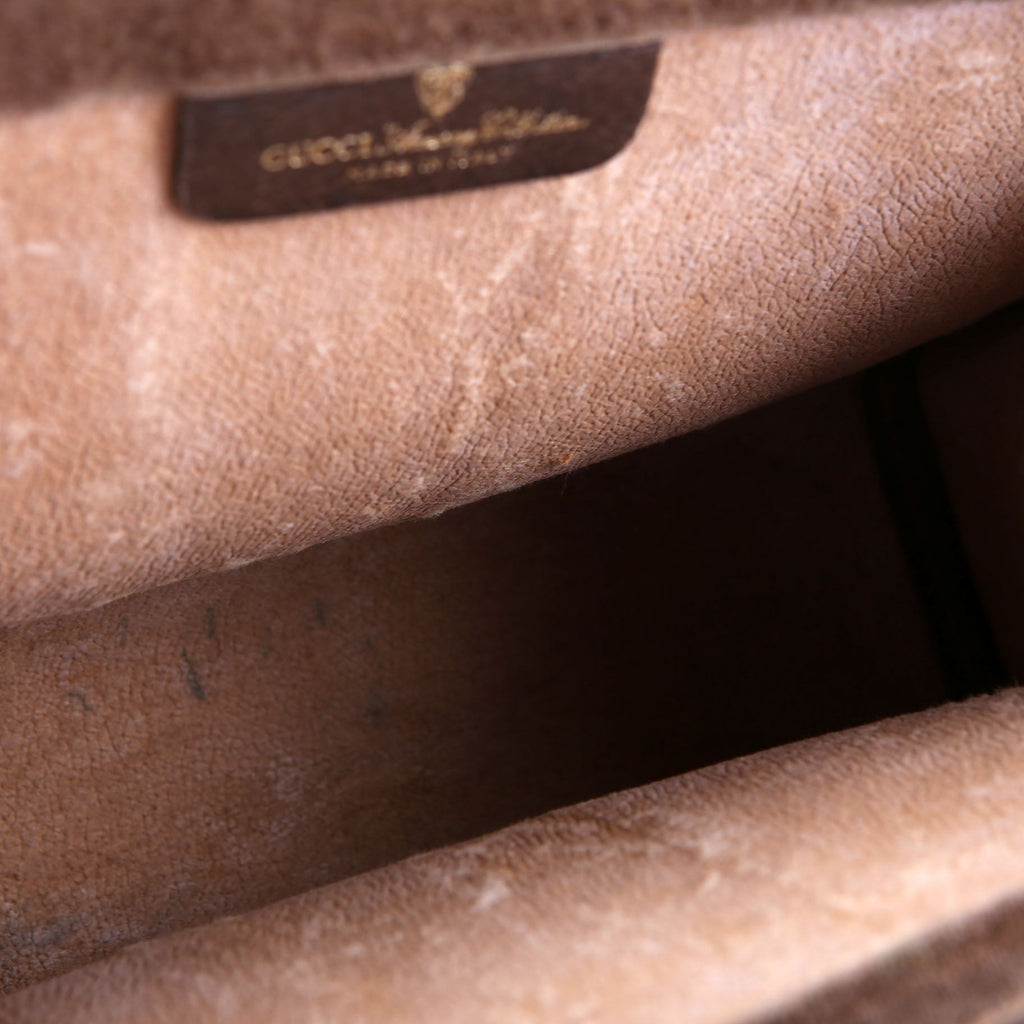 67.014.2125 FF Canvas Sherry Line Clutch Vintage Brown