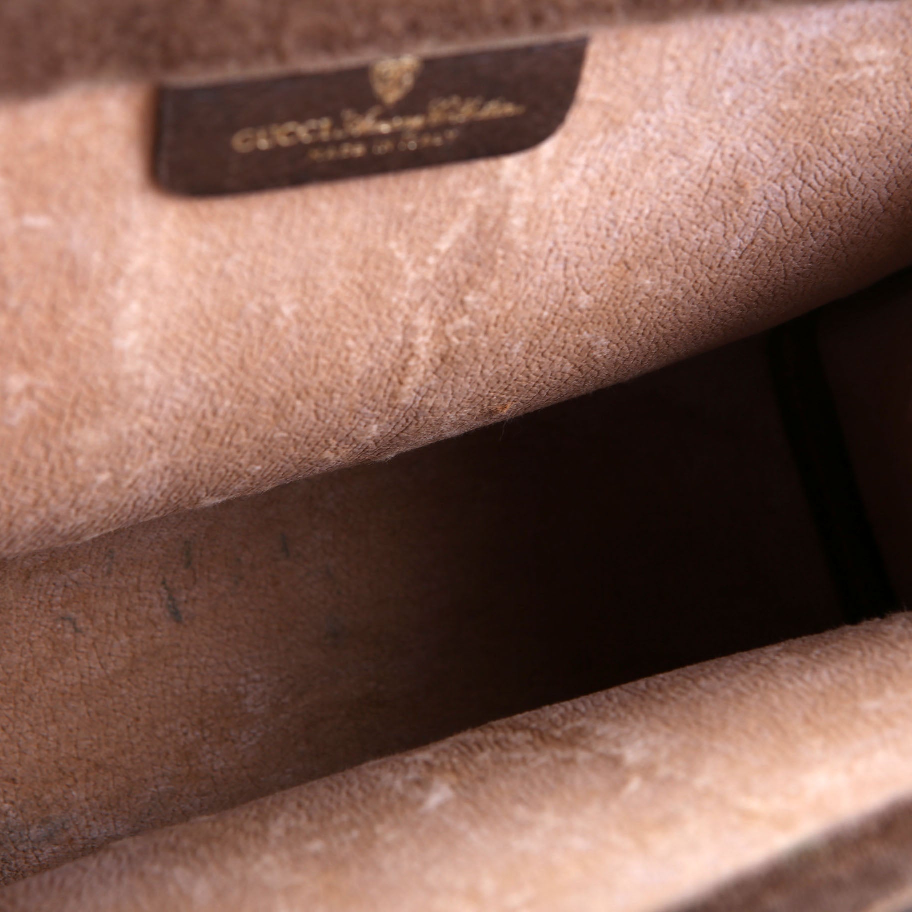 67.014.2125 FF Canvas Sherry Line Clutch Vintage Brown