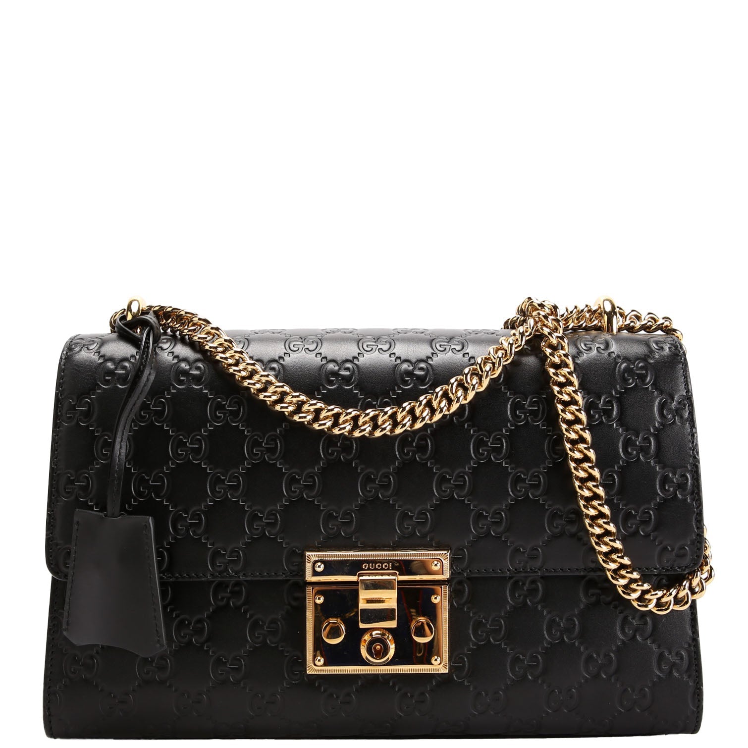 409486 Padlock Guccissima Medium Black
