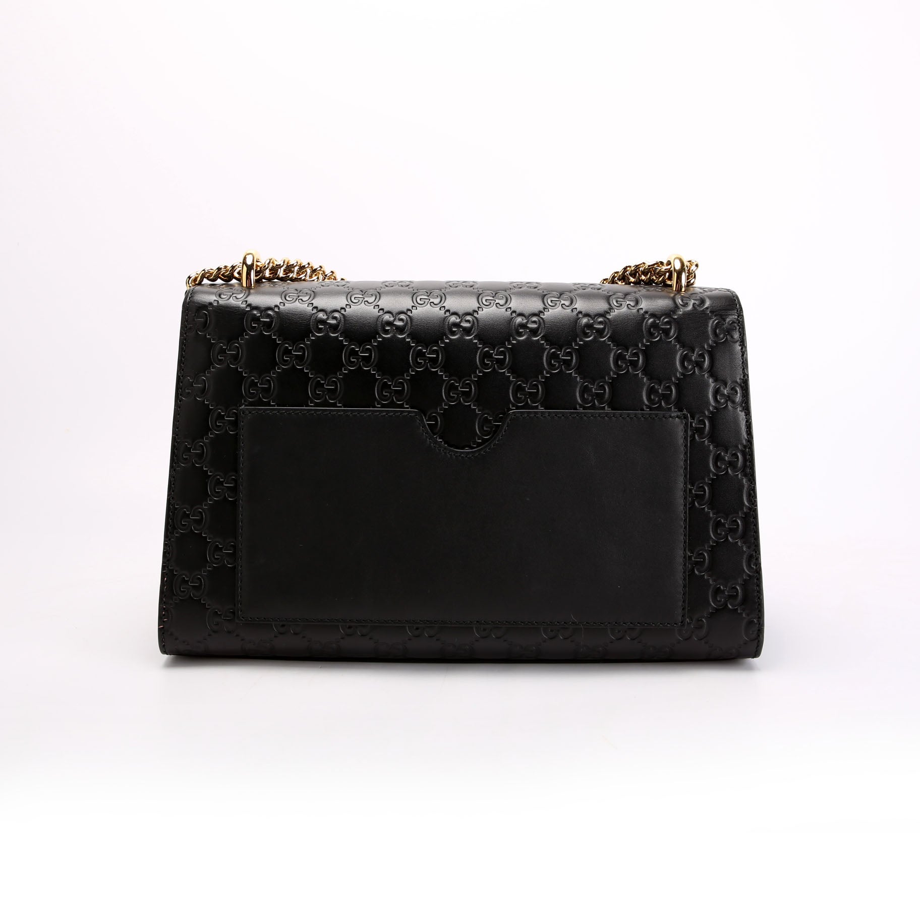 409486 Padlock Guccissima Medium Black