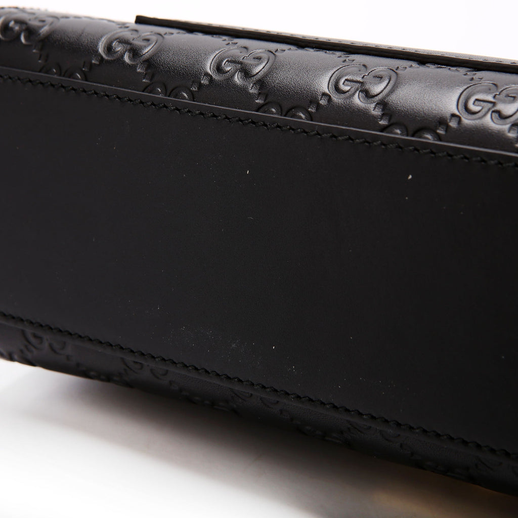 409486 Padlock Guccissima Medium Black