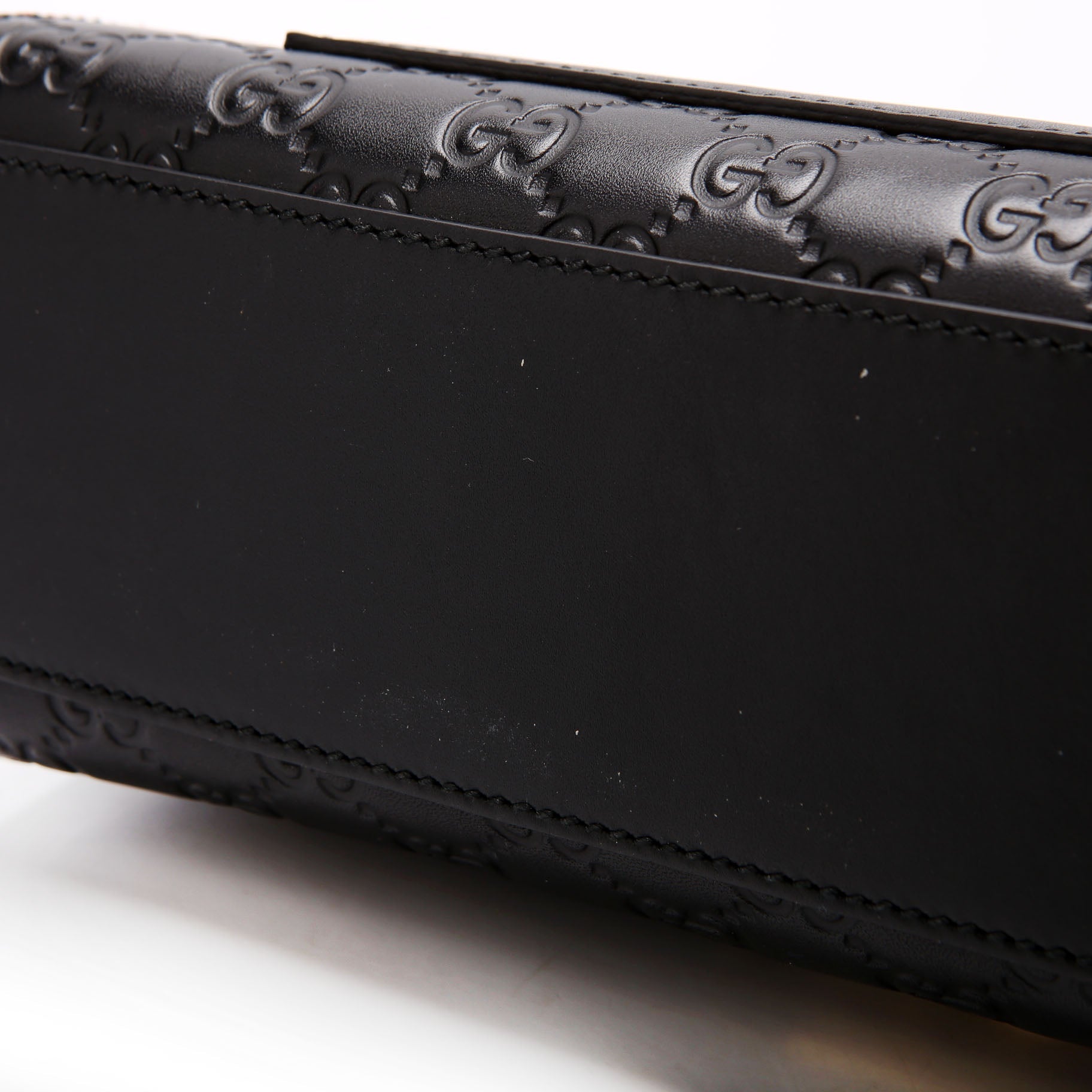 409486 Padlock Guccissima Medium Black