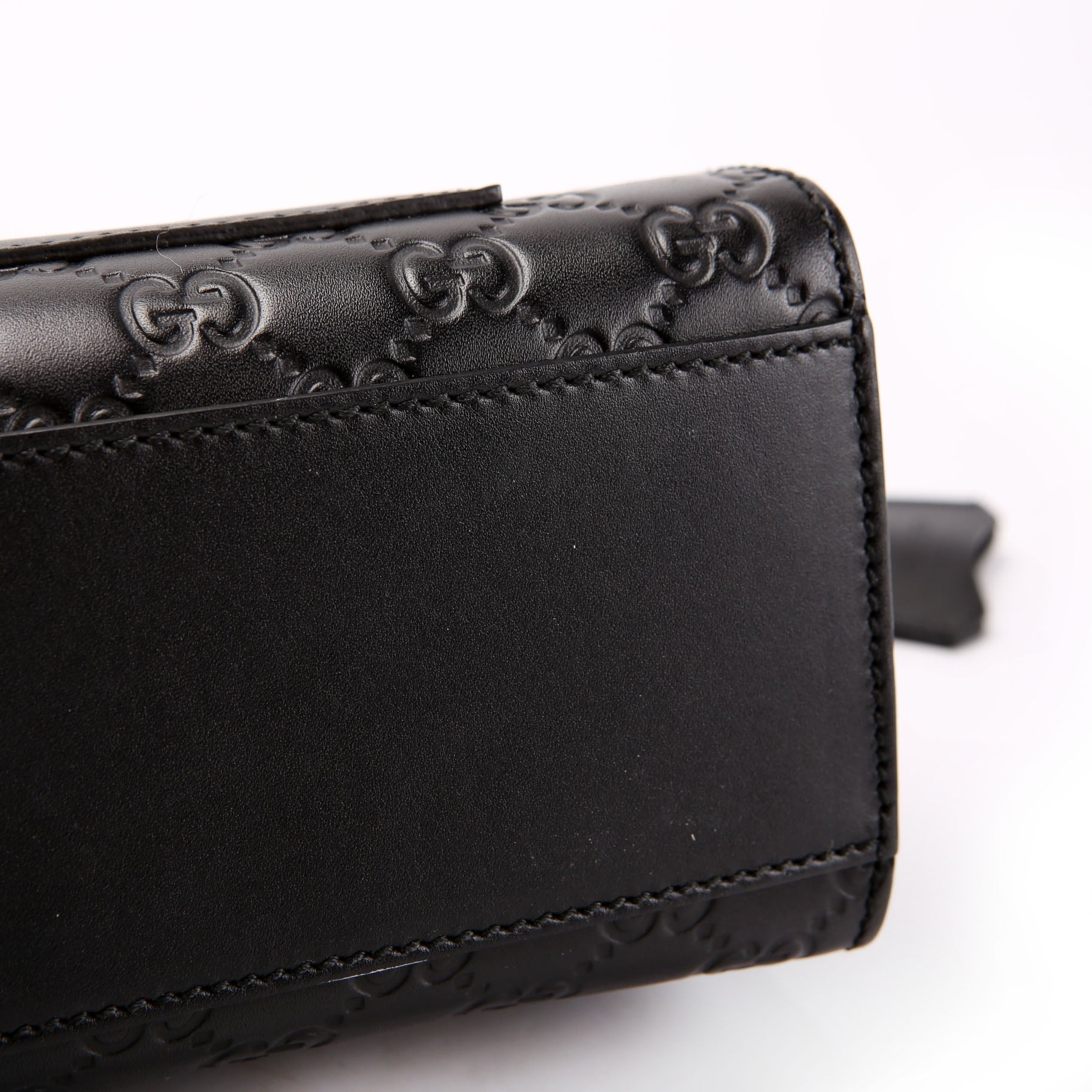 409486 Padlock Guccissima Medium Black