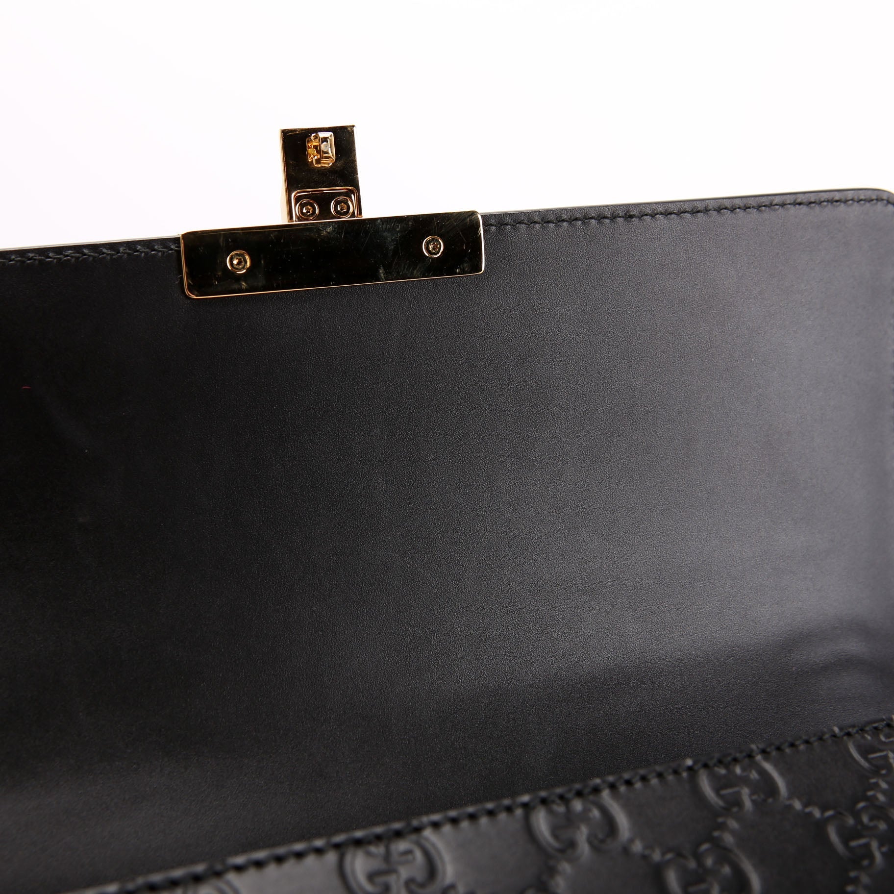 409486 Padlock Guccissima Medium Black