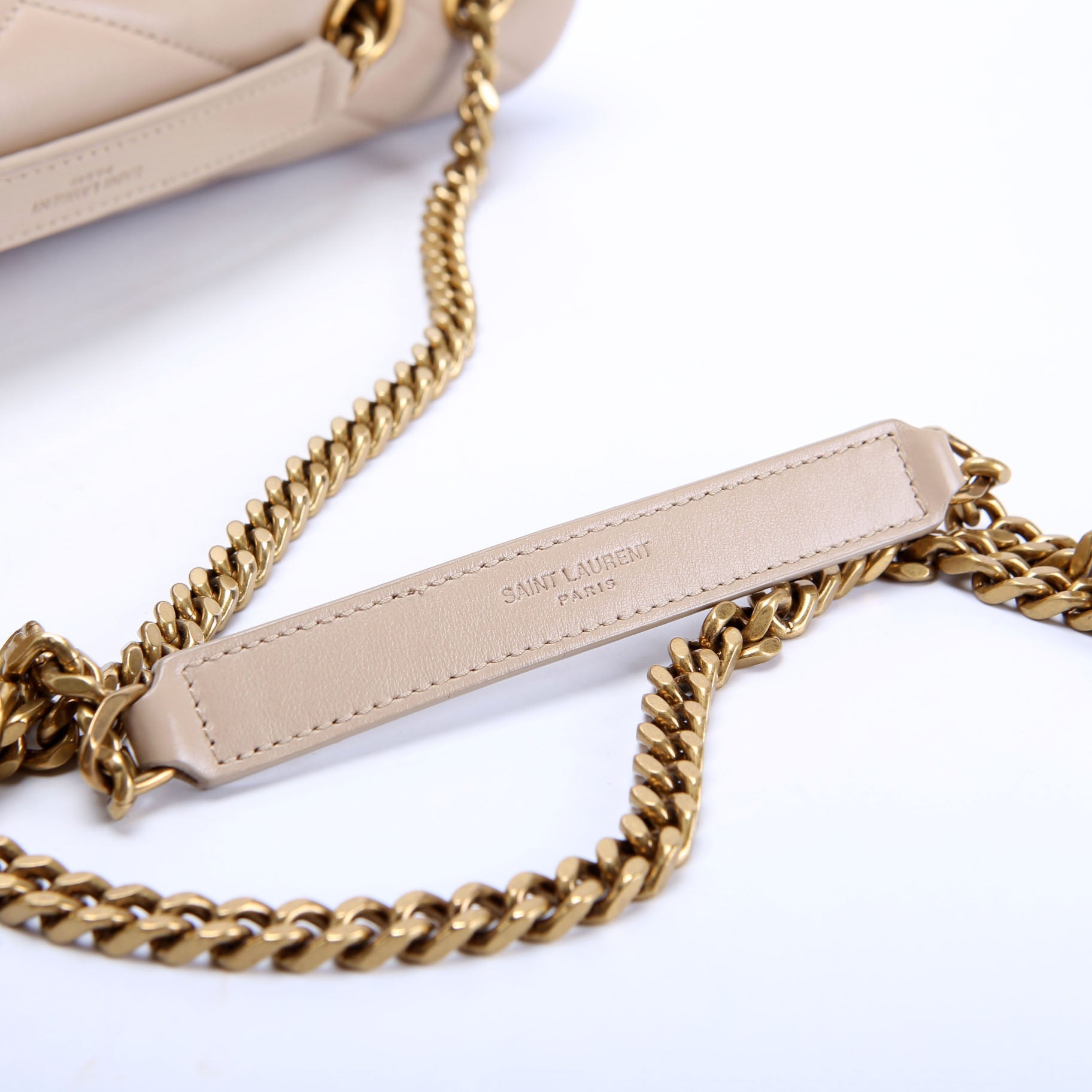 SAINT LAURENT LouLou Medium Quilted 574946 Tan