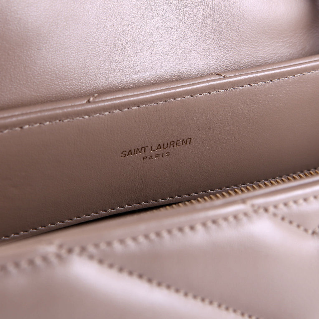 SAINT LAURENT LouLou Medium Quilted 574946 Tan