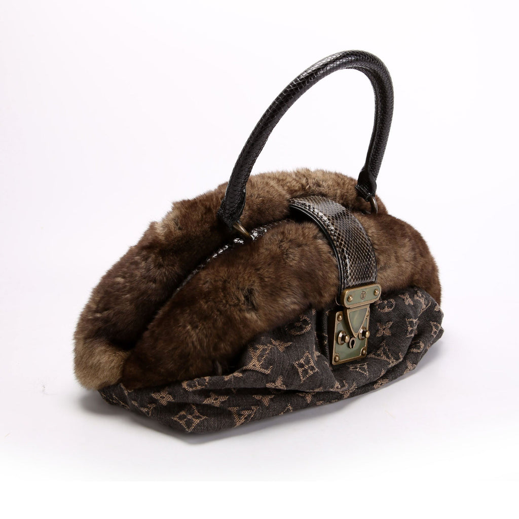 Demi Lune Denim Chinchilla Brown