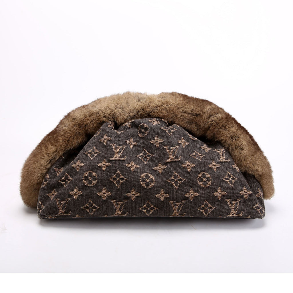 Demi Lune Denim Chinchilla Brown