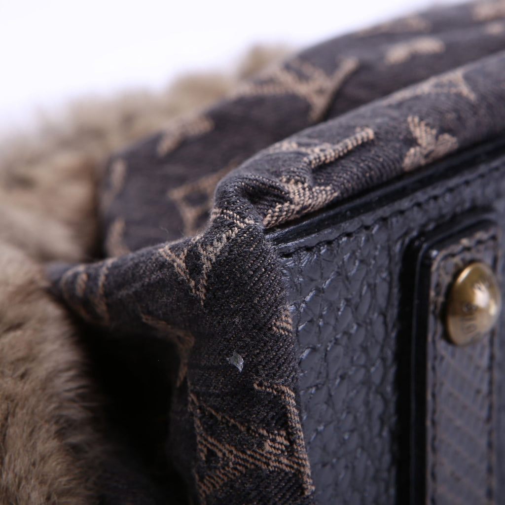 Demi Lune Denim Chinchilla Brown