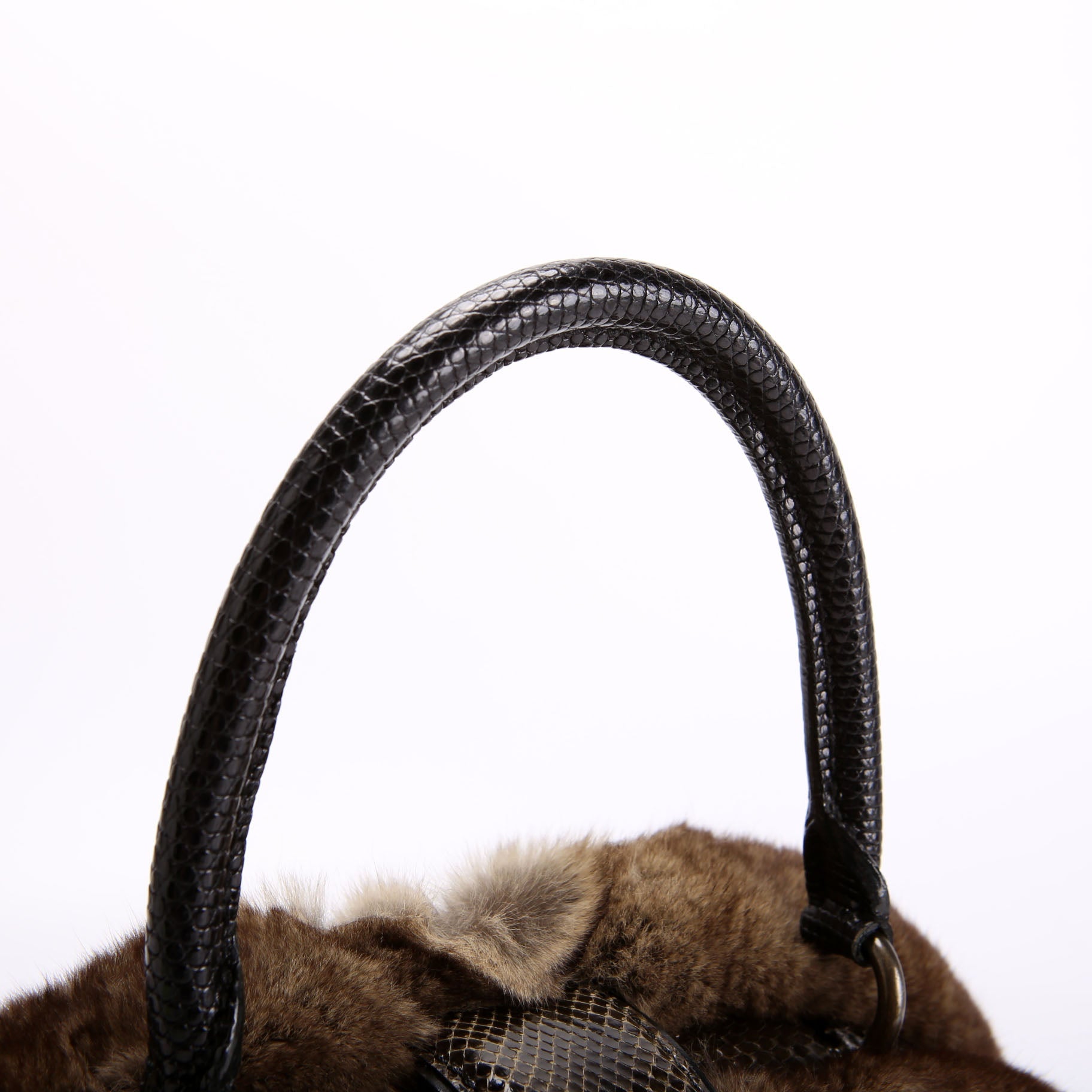 Demi Lune Denim Chinchilla Brown