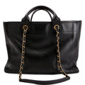 Deauville Embossed Calfskin Medium 31M Black