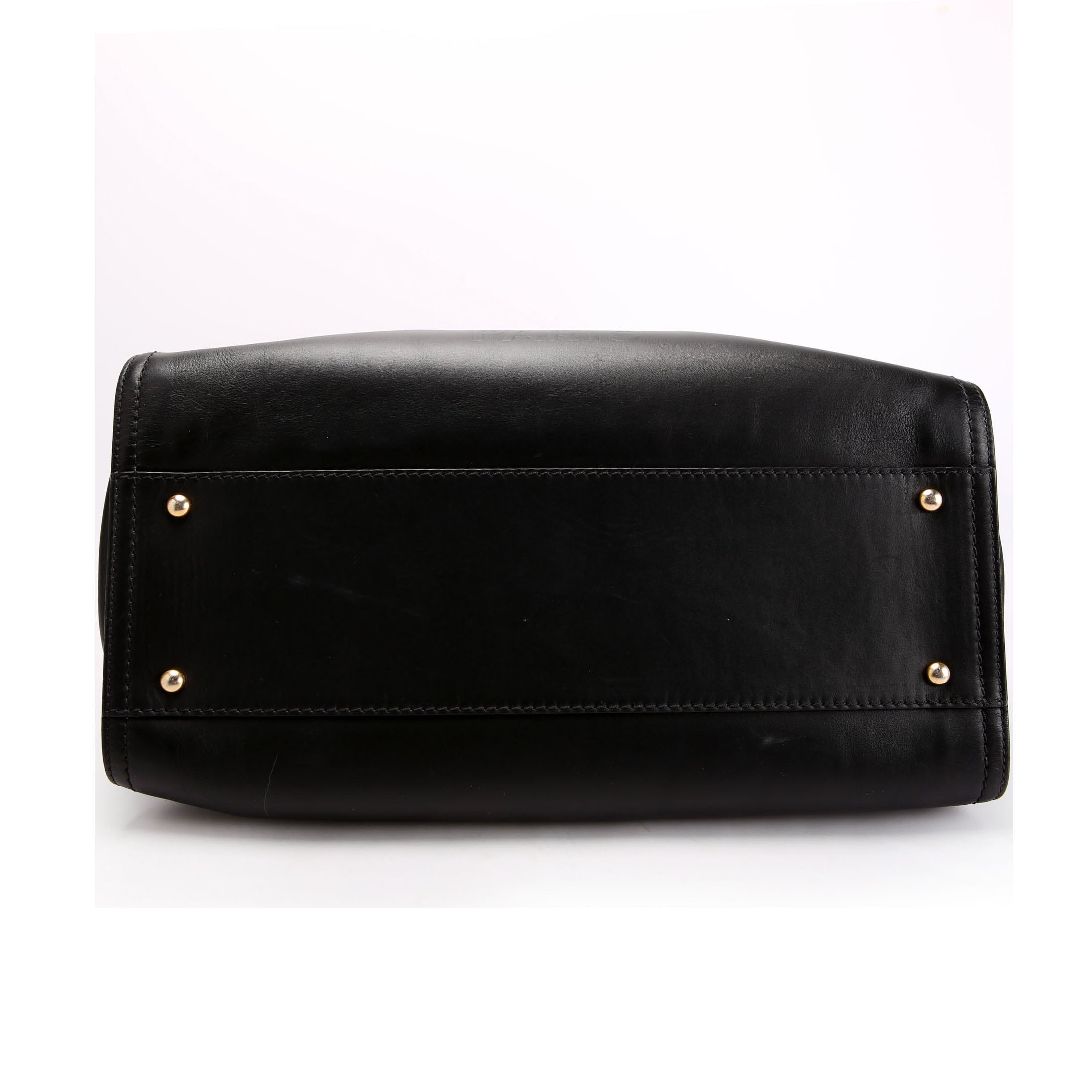 Deauville Embossed Calfskin Medium 31M Black
