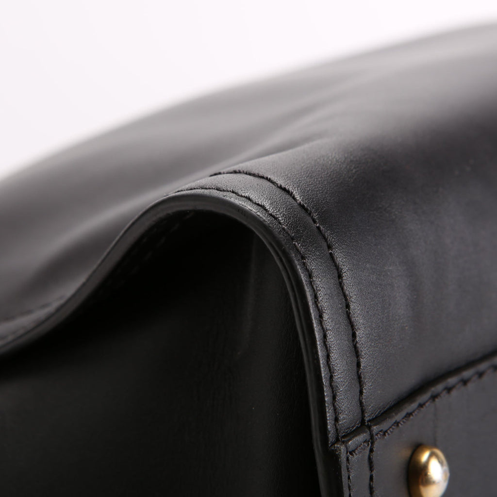 Deauville Embossed Calfskin Medium 31M Black