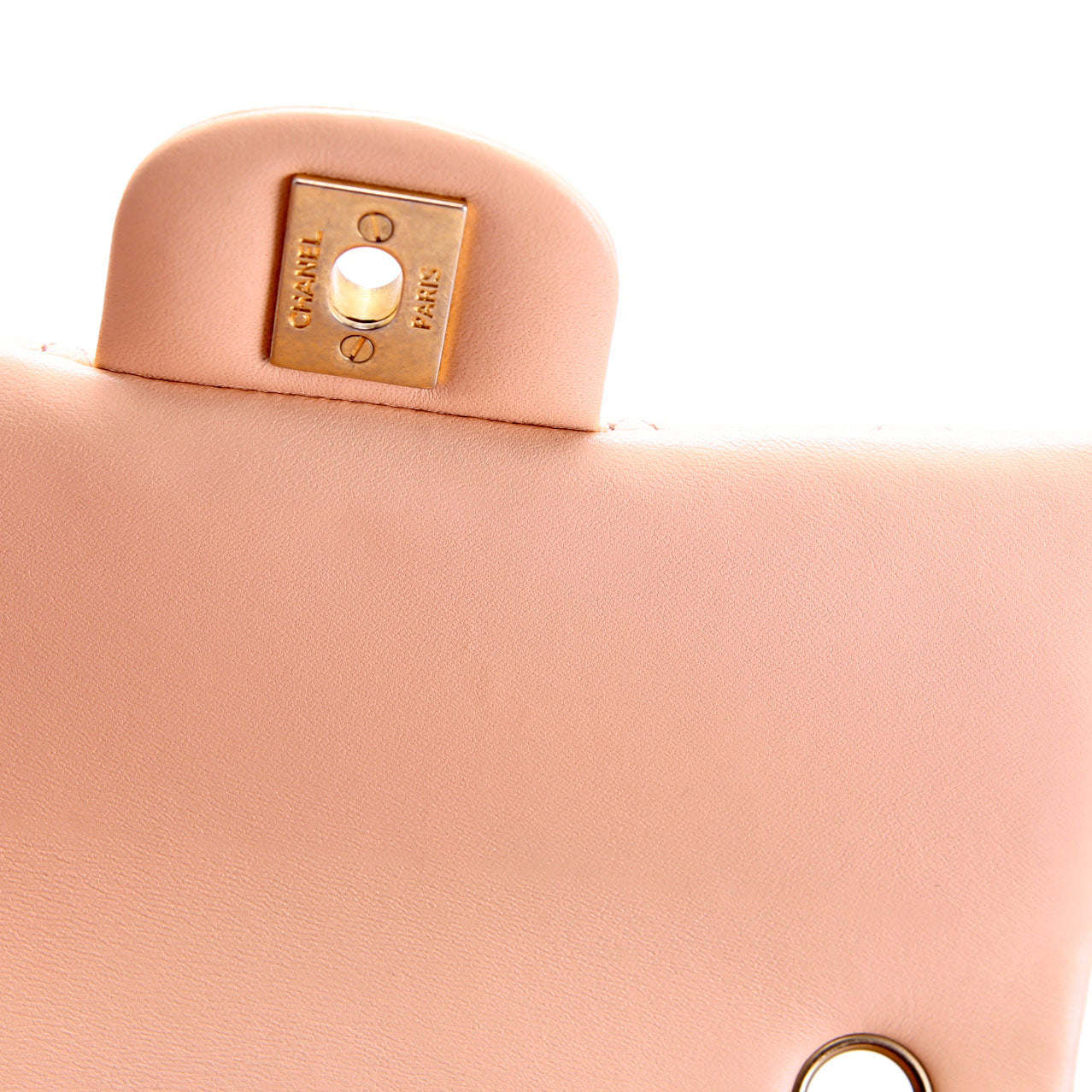 Classic Flap Mini Rectangle Lambskin 27M Tan