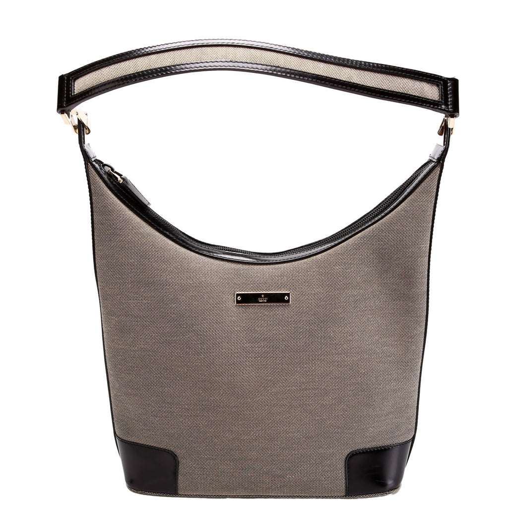 001-4204 Shoulder Bag Canvas Black/Brown
