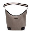 001-4204 Shoulder Bag Canvas Black/Brown