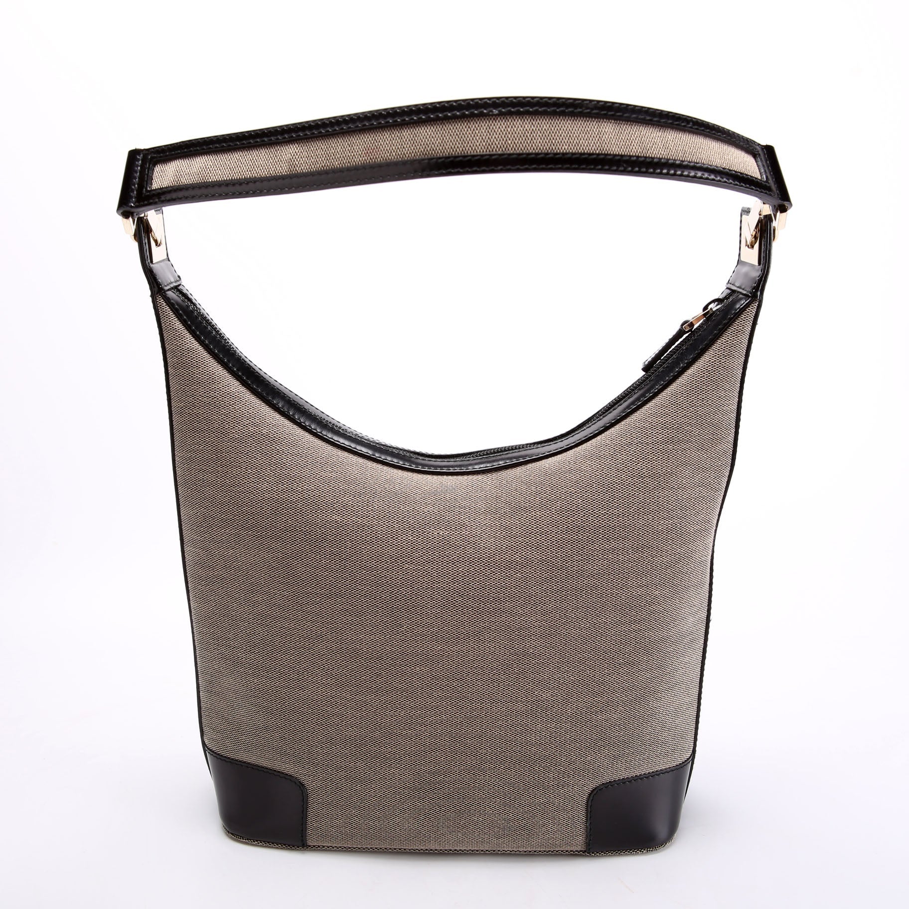 001-4204 Shoulder Bag Canvas Black/Brown