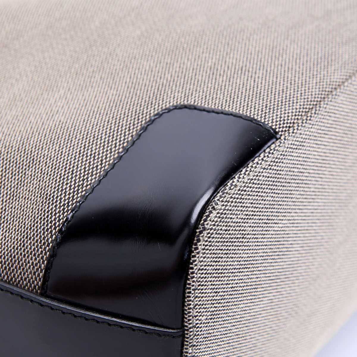 001-4204 Shoulder Bag Canvas Black/Brown