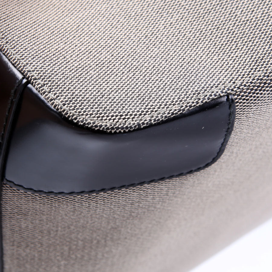 001-4204 Shoulder Bag Canvas Black/Brown
