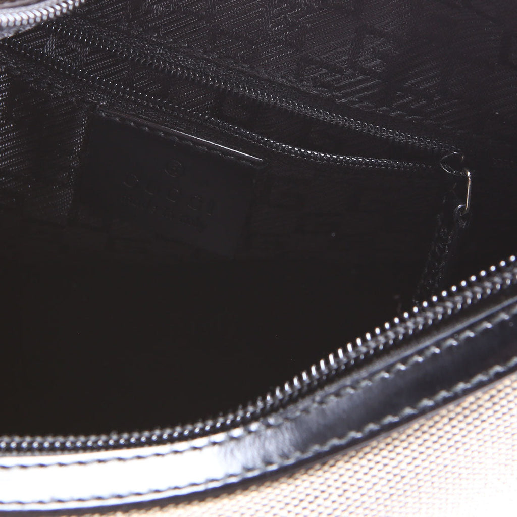 001-4204 Shoulder Bag Canvas Black/Brown