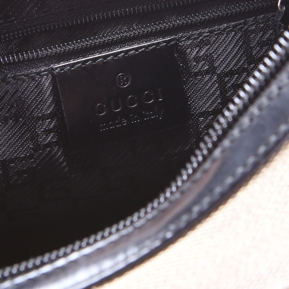 001-4204 Shoulder Bag Canvas Black/Brown