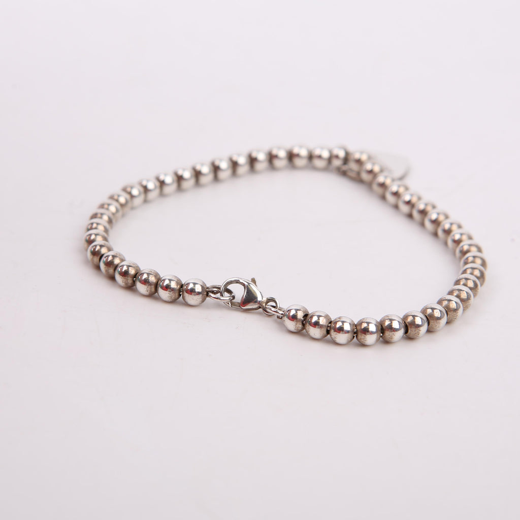 Please Return to Mini Heart Bead Bracelet Chain 925