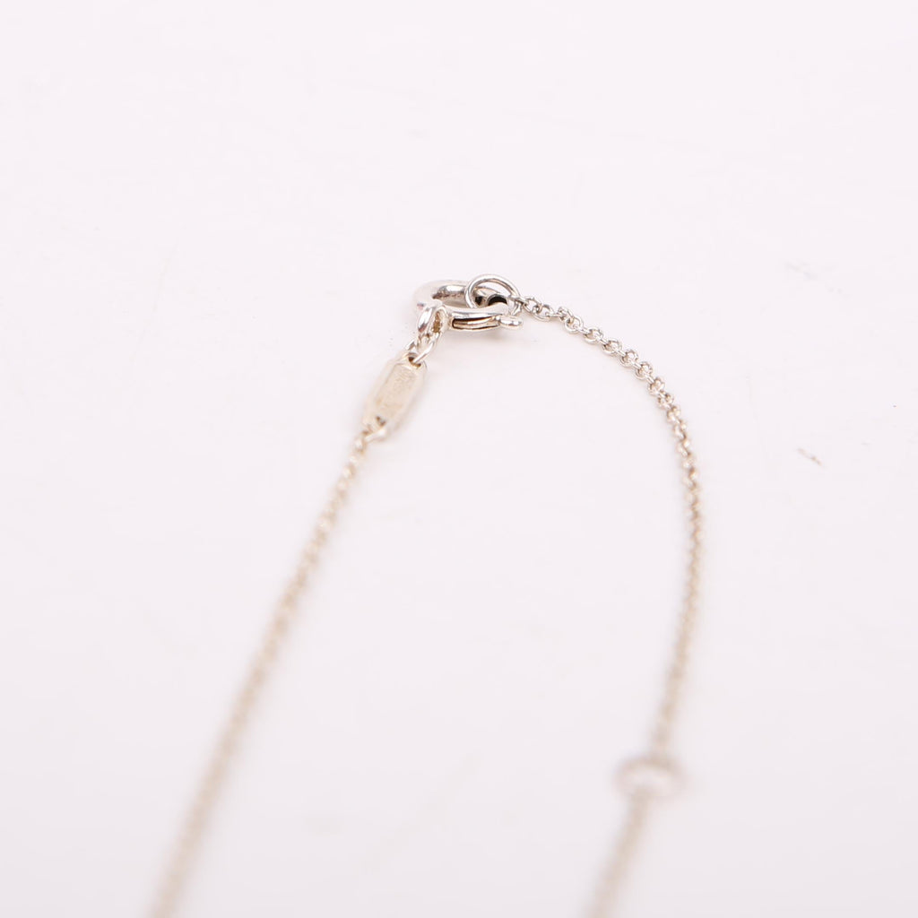 Please Return Double Heart Enamel Necklace 925