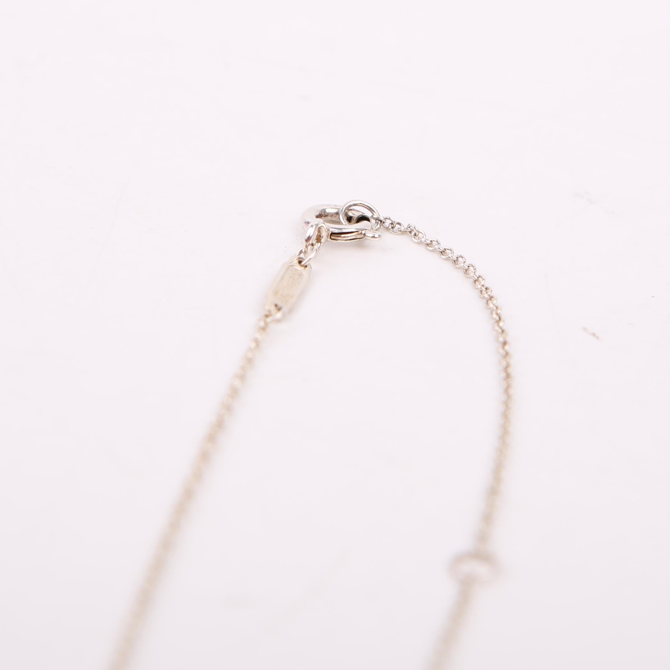 Please Return Double Heart Enamel Necklace 925